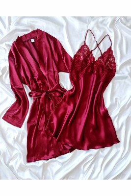 8 Parça Bordo Dev Çeyiz Seti 6682 - 6