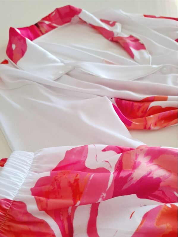  Aurora Intimates 6 Parca Saten Pijama Gecelik Seti 6944 - 4