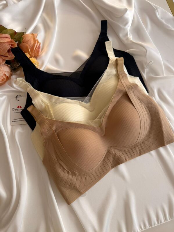 Lazer Kesim Telsiz Sütyen 3’lü Paket – Siyah, Ten, Camel 7032 - 3