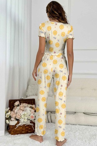 Lilyana Süpersoft Pijama Takım Chick 6427 - 3